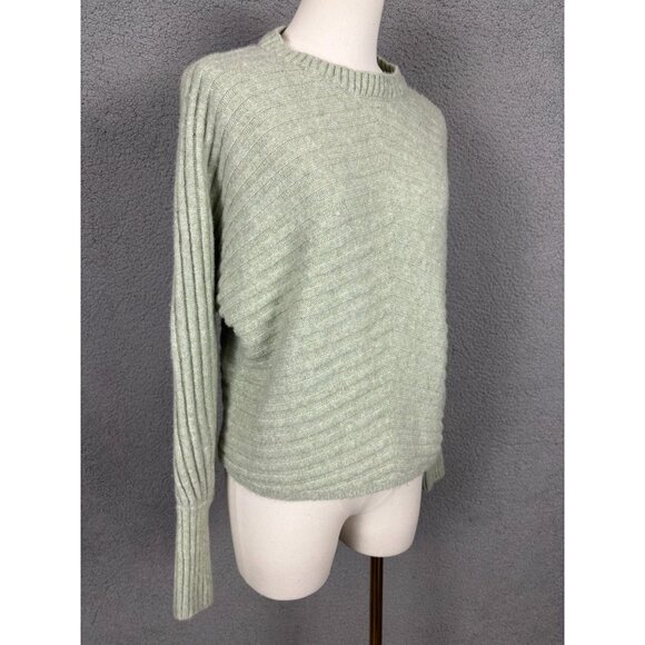 Hippie Rose Juniors' Ribbed Knit Pullover Cozy Sweater Green Size Large NWT's - Picture 2 of 8